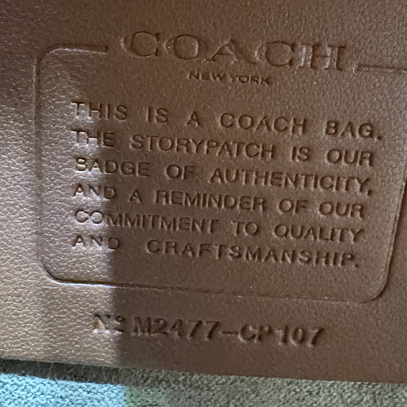 Coach Brown Leather Crossbody Bag with Gold Accents - Picture 5 of 7